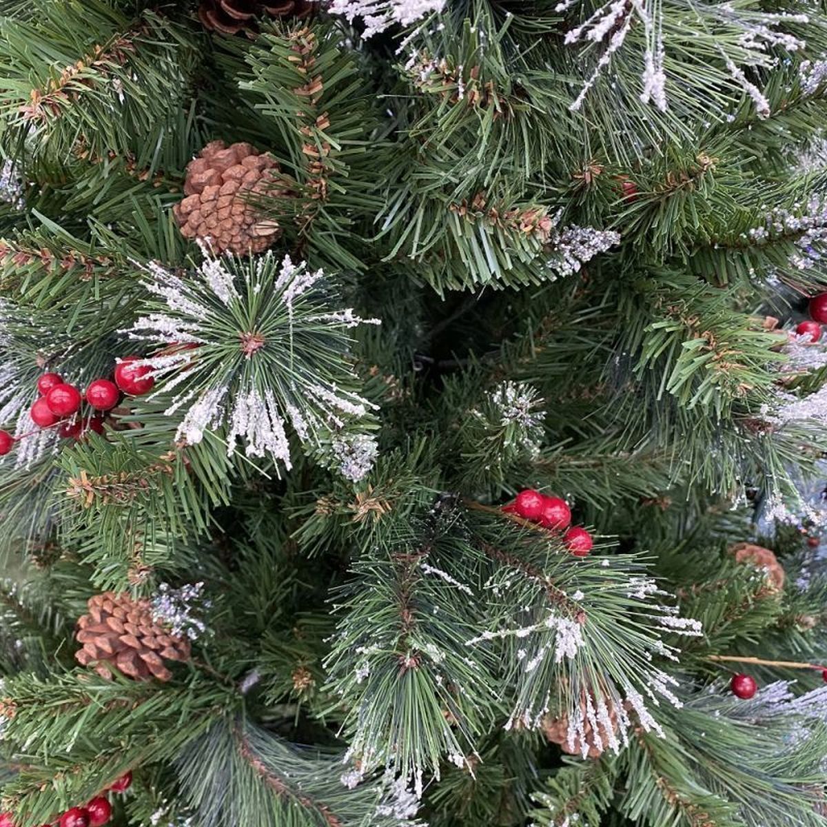 7FT Snowy Ipswich Pine Kaemingk Everlands Christmas Tree | AT16